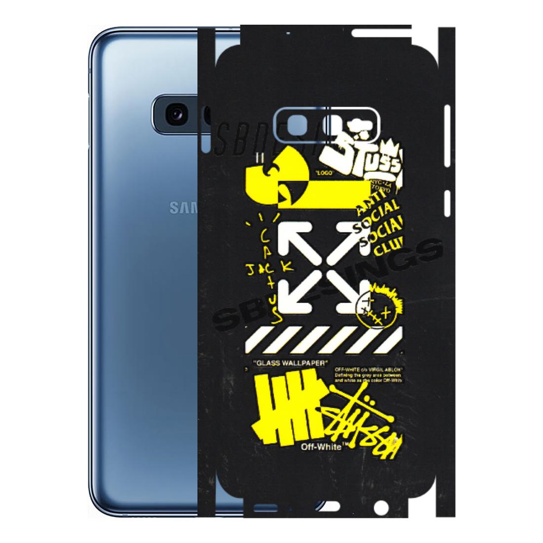 Samsung A/S Series Phone Skins (All Models) - Anti Social Graffiti - 3D Embossed Finish (L-198) Samsung Galaxy S10E