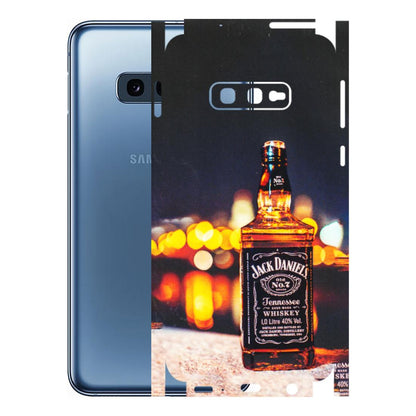Samsung A/S Series Phone Skins (All Models) - JD Whiskey Bottle - 3D Embossed Finish (L-20) Samsung Galaxy S10E