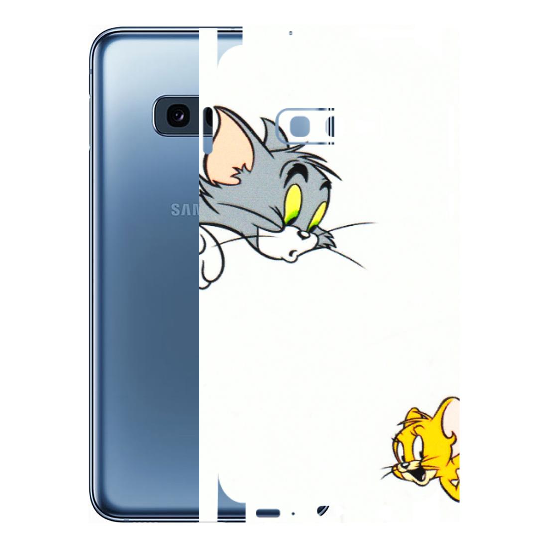 Samsung A/S Series Phone Skins (All Models) - Cute Tom And Jerry - 3D Embossed Finish (L-220) Samsung Galaxy S10E