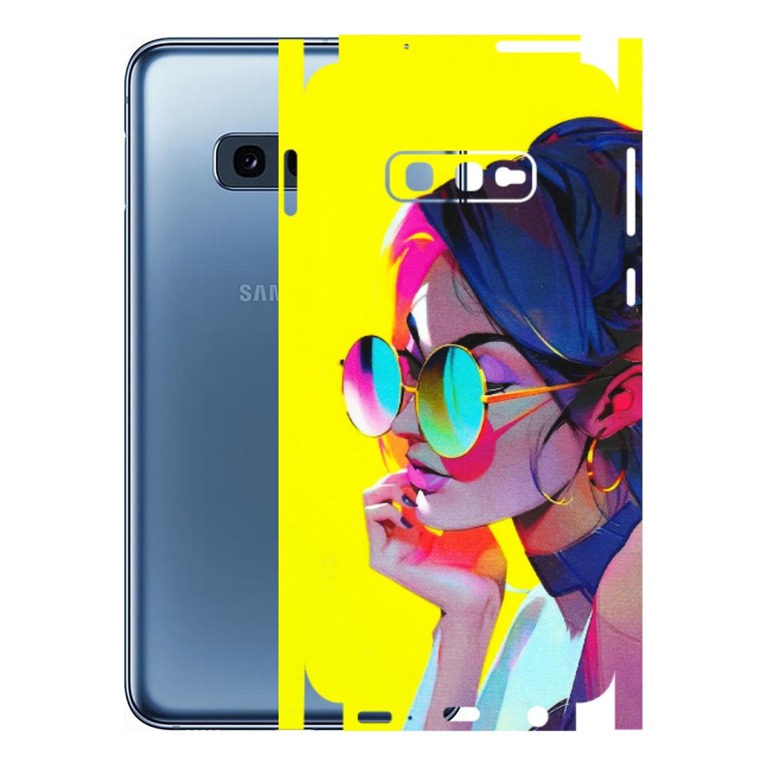 Samsung A/S Series Phone Skins (All Models) - Bold Stylish Girl - 3D Embossed Finish (L-222) Samsung Galaxy S10E