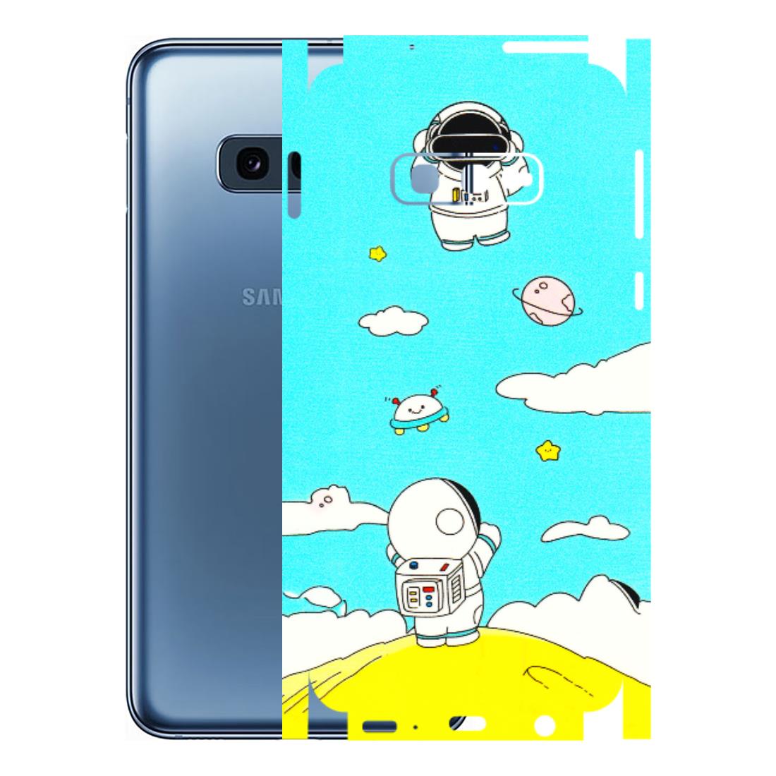 Samsung A/S Series Phone Skins (All Models) - Blue Skies Astro Float - 3D Embossed Finish (L-230) Samsung Galaxy S10E