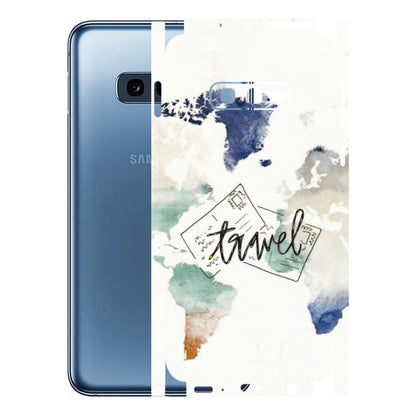 Samsung A/S Series Phone Skins (All Models) - Travel The World - 3D Embossed Finish (L-232) Samsung Galaxy S10E