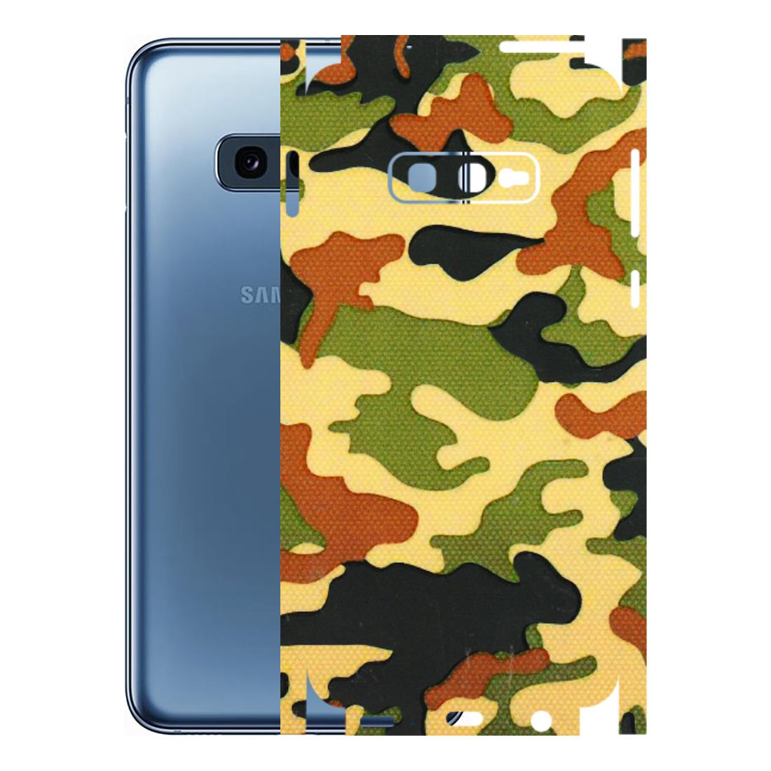 Samsung A/S Series Phone Skins (All Models) - Indian Military - 3D Embossed Finish (L-234) Samsung Galaxy S10E