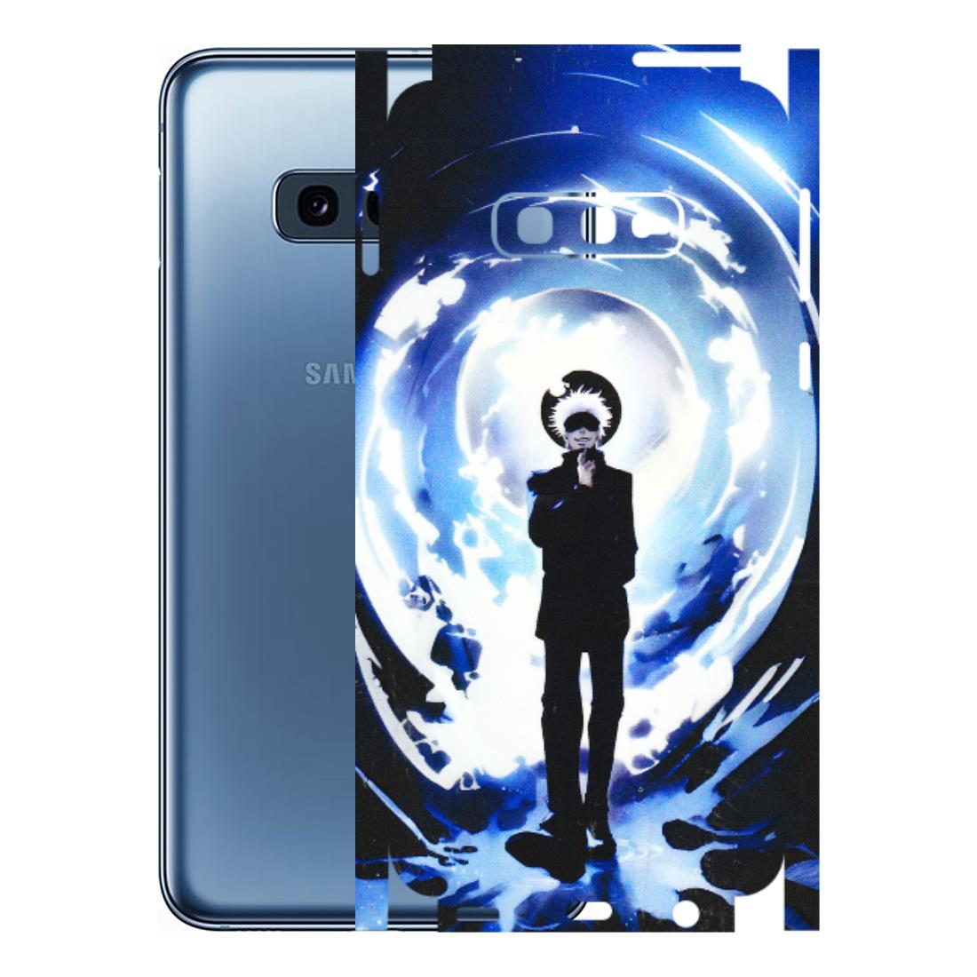 Samsung A/S Series Phone Skins (All Models) - Satoru Gojo Dark Blue - 3D Embossed Finish (L-235) Samsung Galaxy S10E