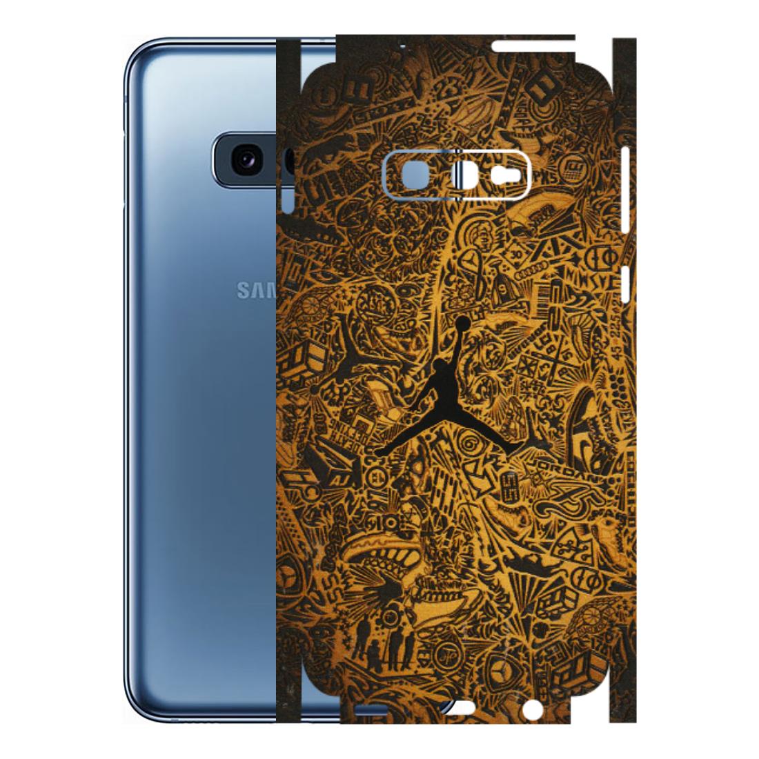 Samsung A/S Series Phone Skins (All Models) - Premium Gold Basketball Player - 3D Embossed Finish (L-236) Samsung Galaxy S10E