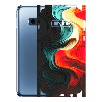 Samsung A/S Series Phone Skins (All Models) - The Silky Swirl - 3D Embossed Finish (L-240) Samsung Galaxy S10E