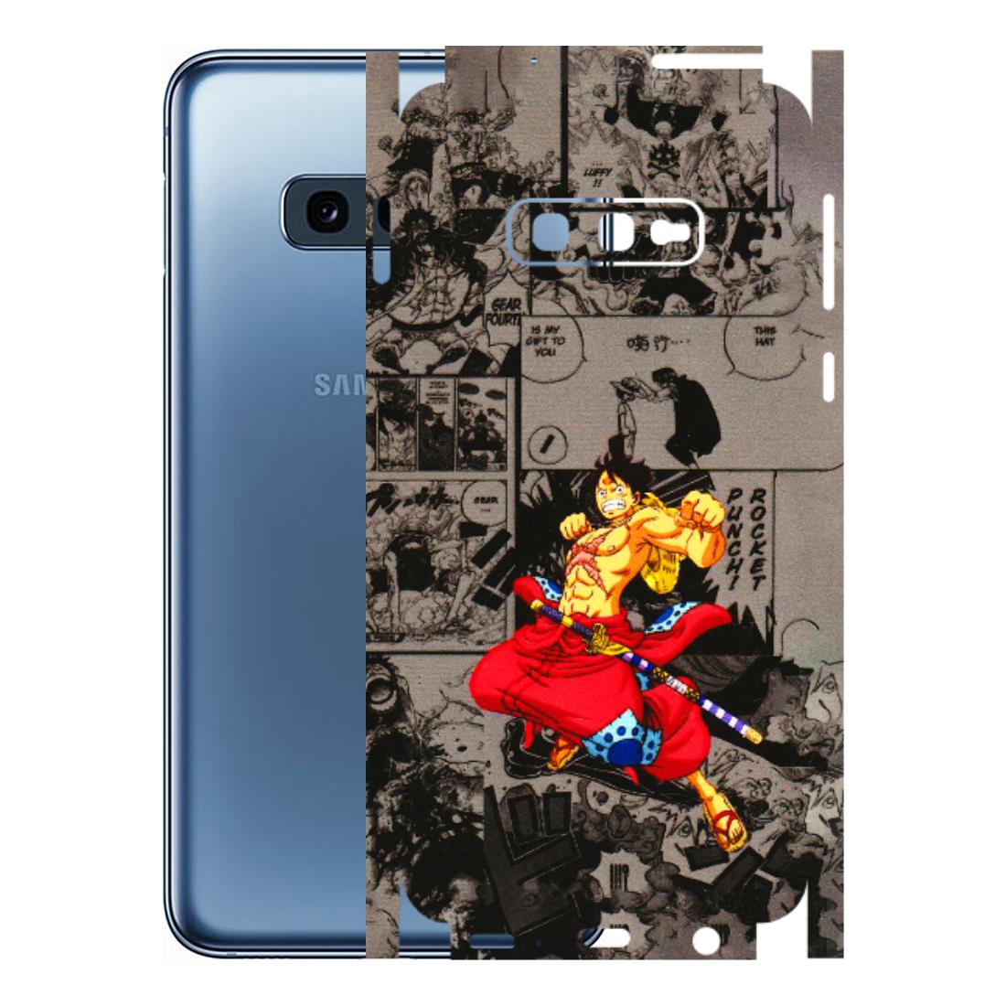 Samsung A/S Series Phone Skins (All Models) - One Piece Rocket Punch Manga - 3D Embossed Finish (L-25) Samsung Galaxy S10E