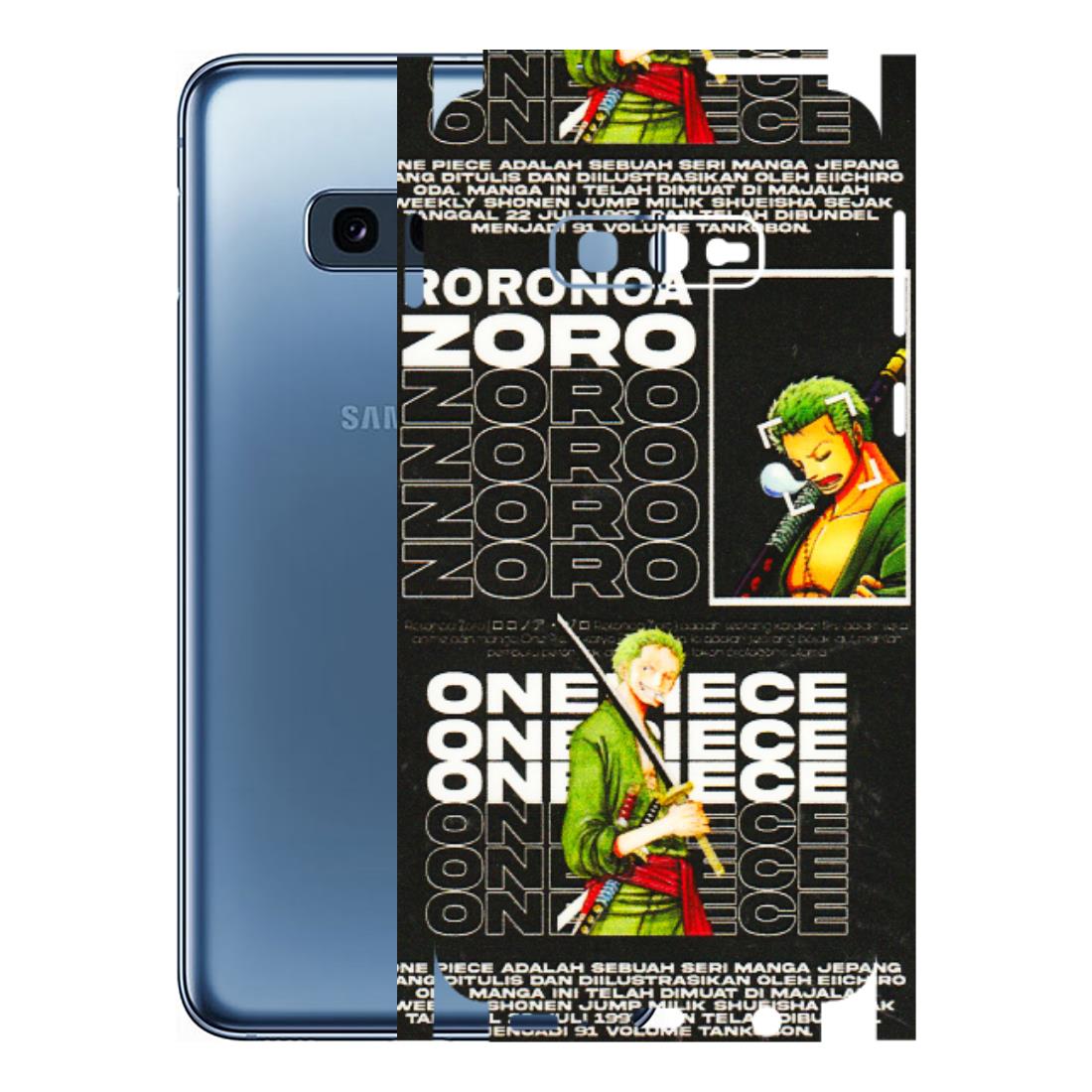 Samsung A/S Series Phone Skins (All Models) - One Piece Zoro - 3D Embossed Finish (L-250) Samsung Galaxy S10E