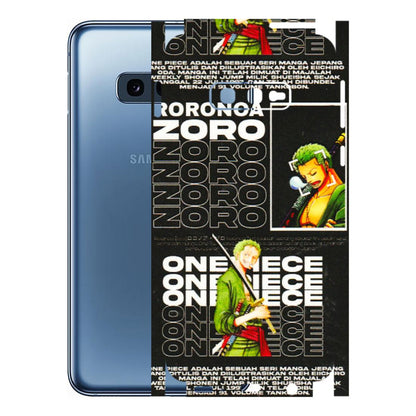 Samsung A/S Series Phone Skins (All Models) - One Piece Zoro - 3D Embossed Finish (L-250) Samsung Galaxy S10E