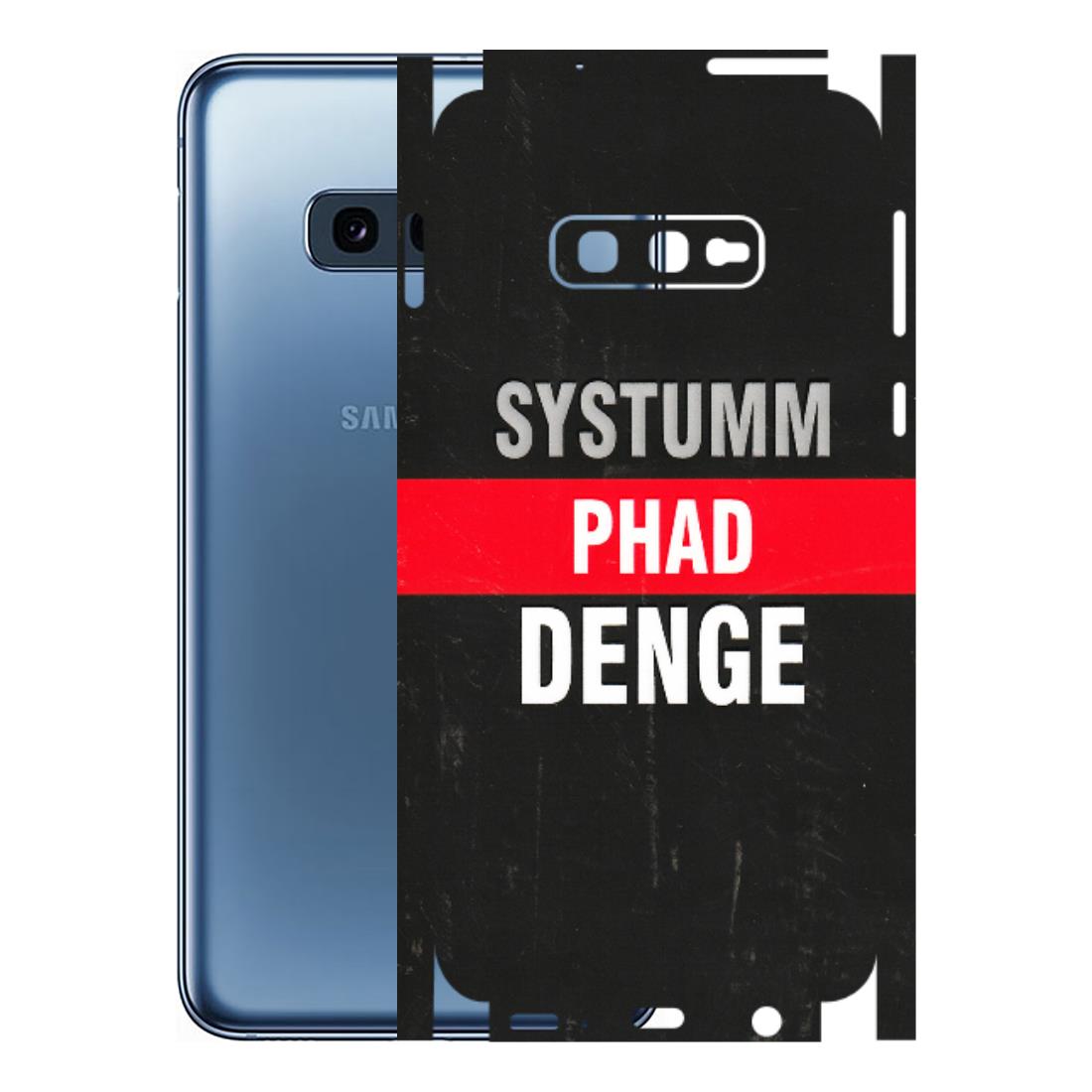 Samsung A/S Series Phone Skins (All Models) - Systumm Phad Denge - 3D Embossed Finish (L-278) Samsung Galaxy S10E