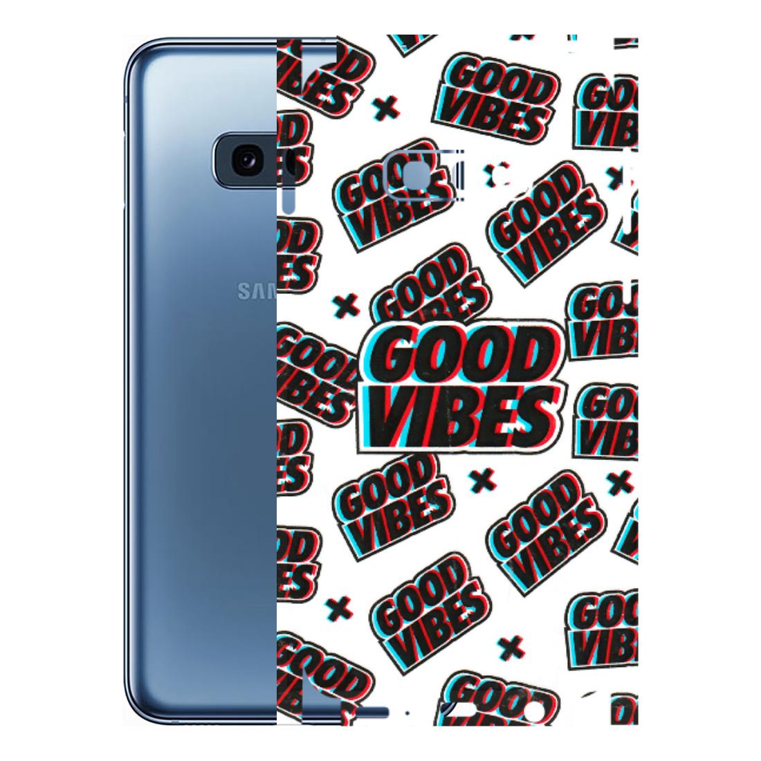 Samsung A/S Series Phone Skins (All Models) - Good Vibes - 3D Embossed Finish (L-282) Samsung Galaxy S10E