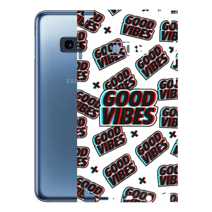 Samsung A/S Series Phone Skins (All Models) - Good Vibes - 3D Embossed Finish (L-282) Samsung Galaxy S10E