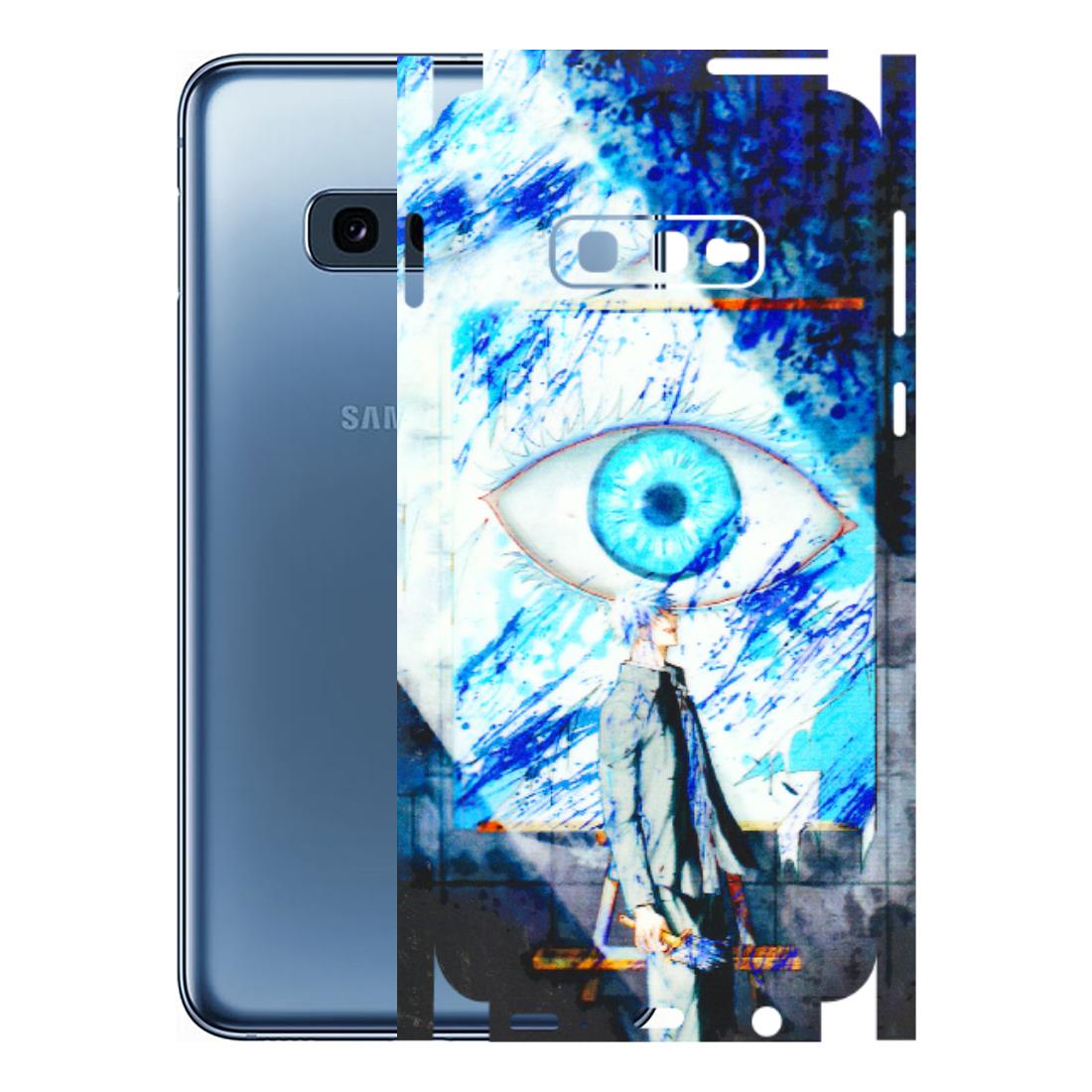 Samsung A/S Series Phone Skins (All Models) - Anime Sea Blue Eye - 3D Embossed Finish (L-318) Samsung Galaxy S10E