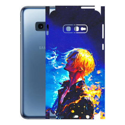 Samsung A/S Series Phone Skins (All Models) - Sanji Vinsmoke One Piece - 3D Embossed Finish (L-319) Samsung Galaxy S10E