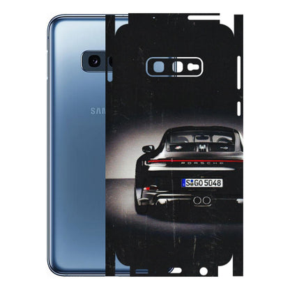 Samsung A/S Series Phone Skins (All Models) - New Black Porsche GT3 - 3D Embossed Finish (L-327) Samsung Galaxy S10E