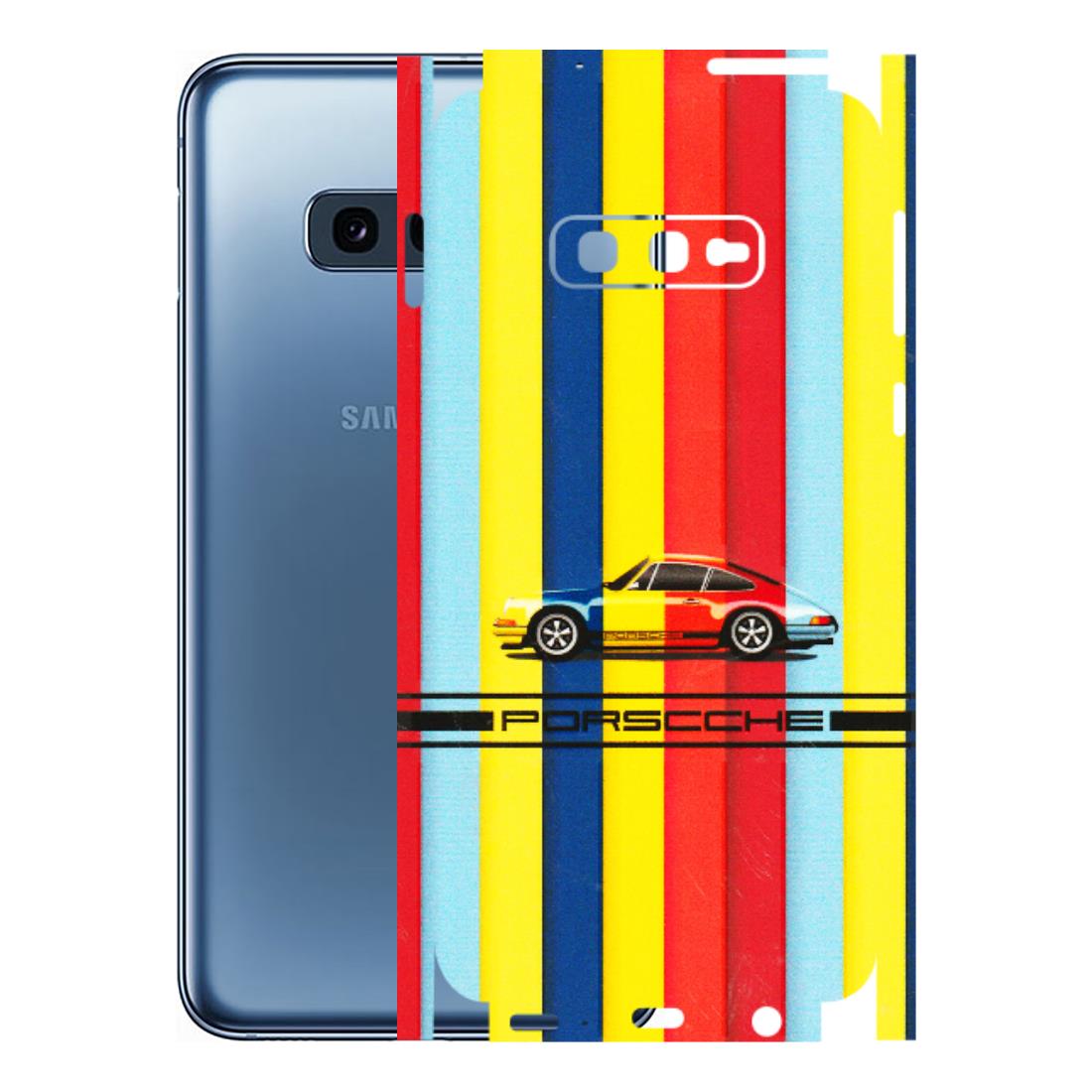 Samsung A/S Series Phone Skins (All Models) - Multicolour Porche - 3D Embossed Finish (L-39) Samsung Galaxy S10E