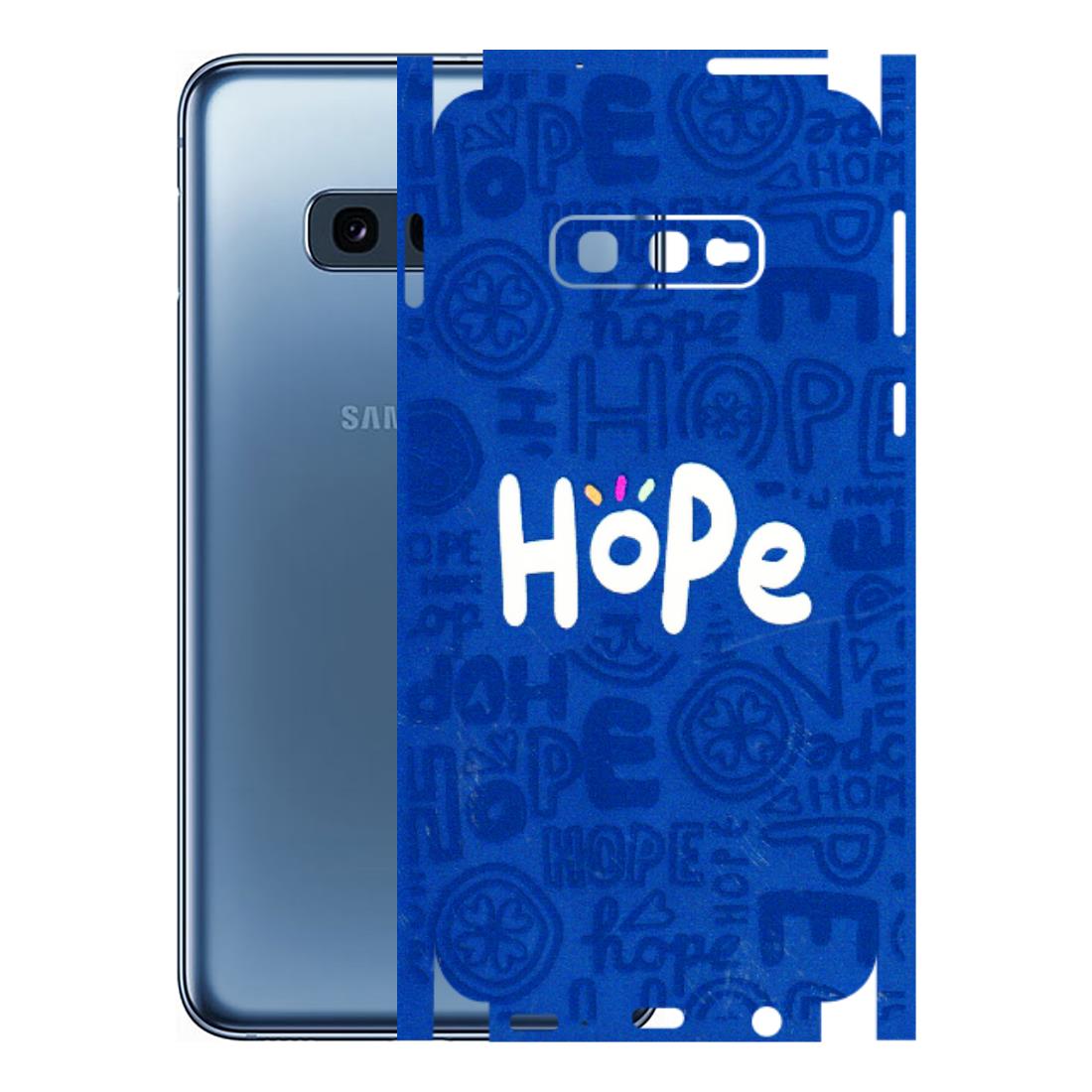 Samsung A/S Series Phone Skins (All Models) - Hope Doodles Blue - 3D Embossed Finish (L-43) Samsung Galaxy S10E