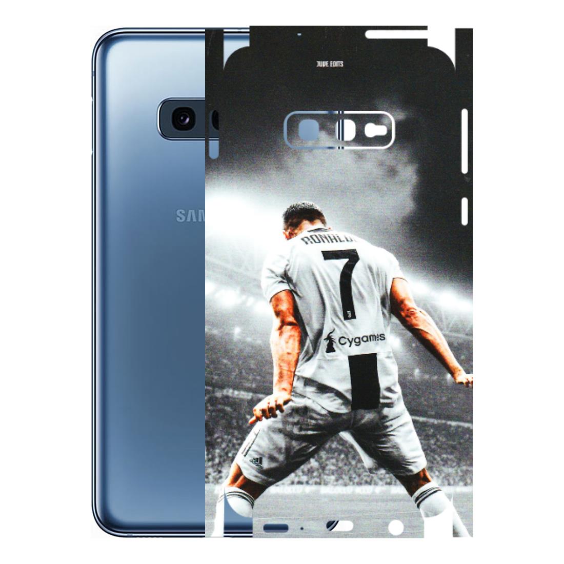 Samsung A/S Series Phone Skins (All Models) - Ronaldo CR7 Crazy - 3D Embossed Finish (L-44) Samsung Galaxy S10E