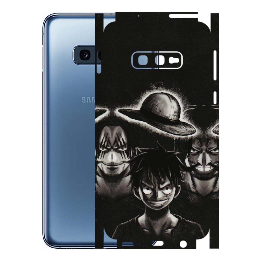 Samsung A/S Series Phone Skins (All Models) - Black Luffy Hat - 3D Embossed Finish (L-57) Samsung Galaxy S10E