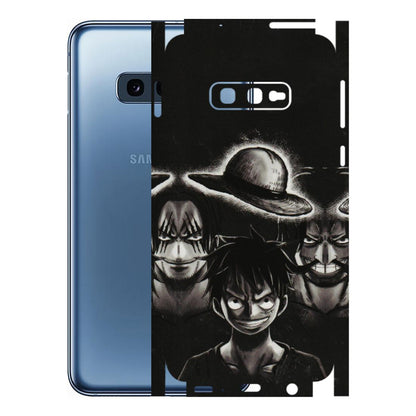 Samsung A/S Series Phone Skins (All Models) - Black Luffy Hat - 3D Embossed Finish (L-57) Samsung Galaxy S10E