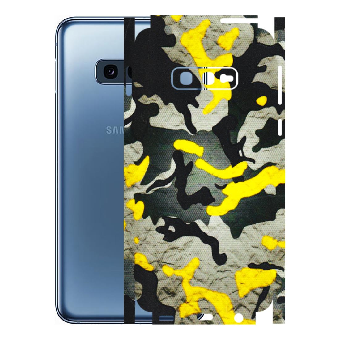 Samsung A/S Series Phone Skins (All Models) - Yellow Camouflage - 3D Embossed Finish (L-61) Samsung Galaxy S10E