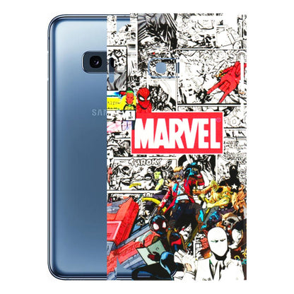 Samsung A/S Series Phone Skins (All Models) - Marvel Colorful Comic - 3D Embossed Finish (L-64) Samsung Galaxy S10E
