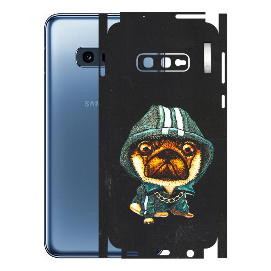 Samsung A/S Series Phone Skins (All Models) - Puppy N Hoodie - 3D Embossed Finish (L-90) Samsung Galaxy S10E