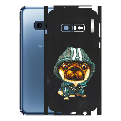 Samsung A/S Series Phone Skins (All Models) - Puppy N Hoodie - 3D Embossed Finish (L-90) Samsung Galaxy S10E