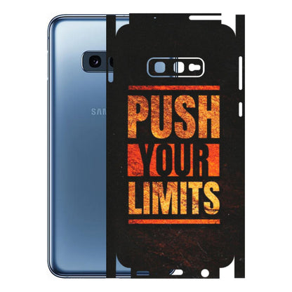 Samsung A/S Series Phone Skins (All Models) - Push Your Limits - Matte Finish (M-118) Samsung Galaxy S10E