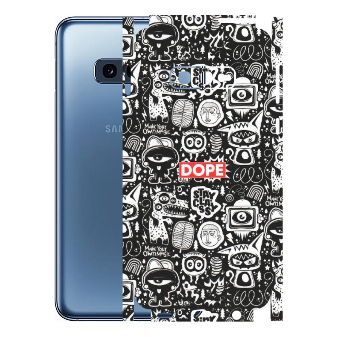 Samsung A/S Series Phone Skins (All Models) - Dope Stay Classy Black Doodles - Matte Finish (M-126) Samsung Galaxy S10E