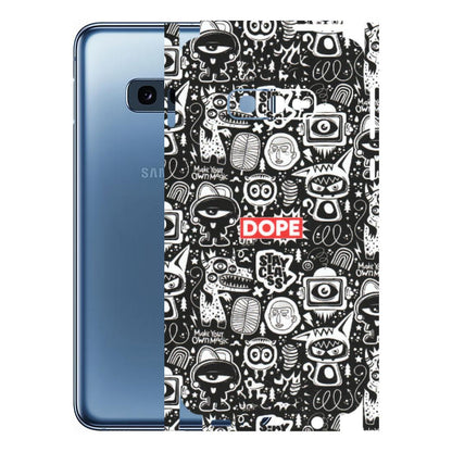 Samsung A/S Series Phone Skins (All Models) - Dope Stay Classy Black Doodles - Matte Finish (M-126) Samsung Galaxy S10E