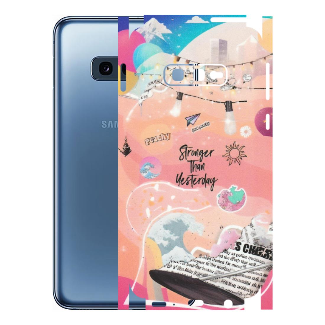 Samsung A/S Series Phone Skins (All Models) - Stronger Then Yesterday - Matte Finish (M-128) Samsung Galaxy S10E