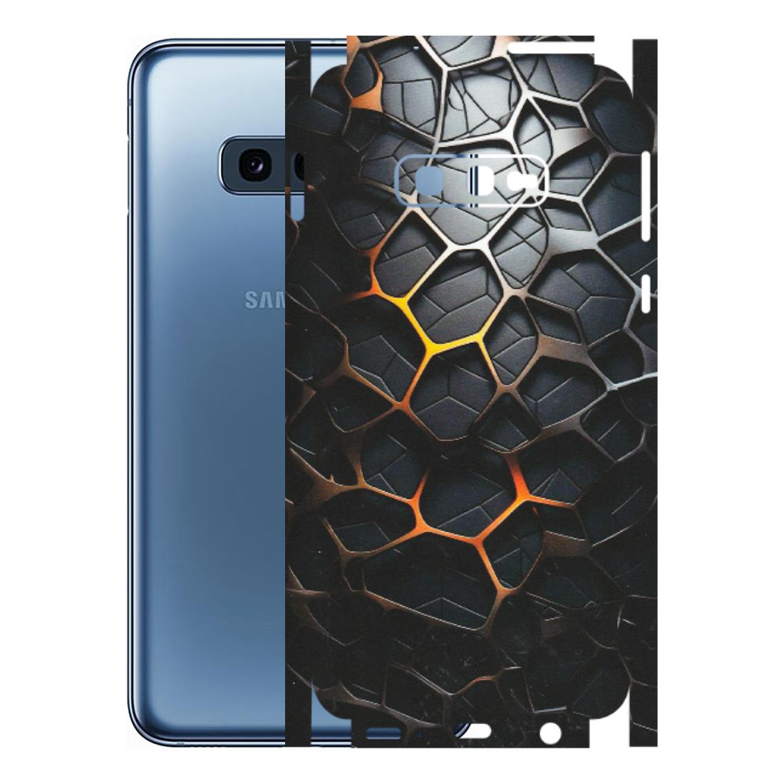 Samsung A/S Series Phone Skins (All Models) - New Abstract Graphite Tiles - Matte Finish (M-130) Samsung Galaxy S10E