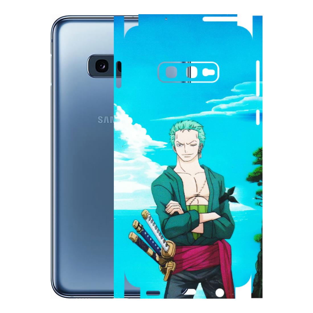 Samsung A/S Series Phone Skins (All Models) - Cool Swordman Zoro Anime - Matte Finish (M-143) Samsung Galaxy S10E