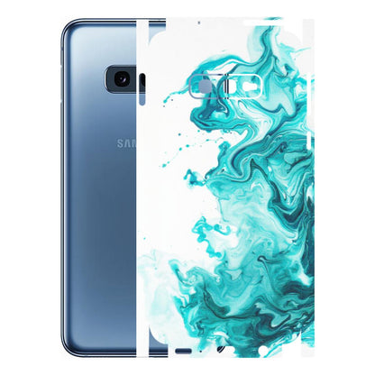 Samsung A/S Series Phone Skins (All Models) - Sky Blue Abstract Colour - Matte Finish (M-146) Samsung Galaxy S10E