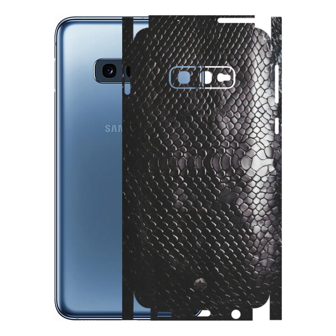 Samsung A/S Series Phone Skins (All Models) - Black Snack Leather - Matte Finish (M-147) Samsung Galaxy S10E
