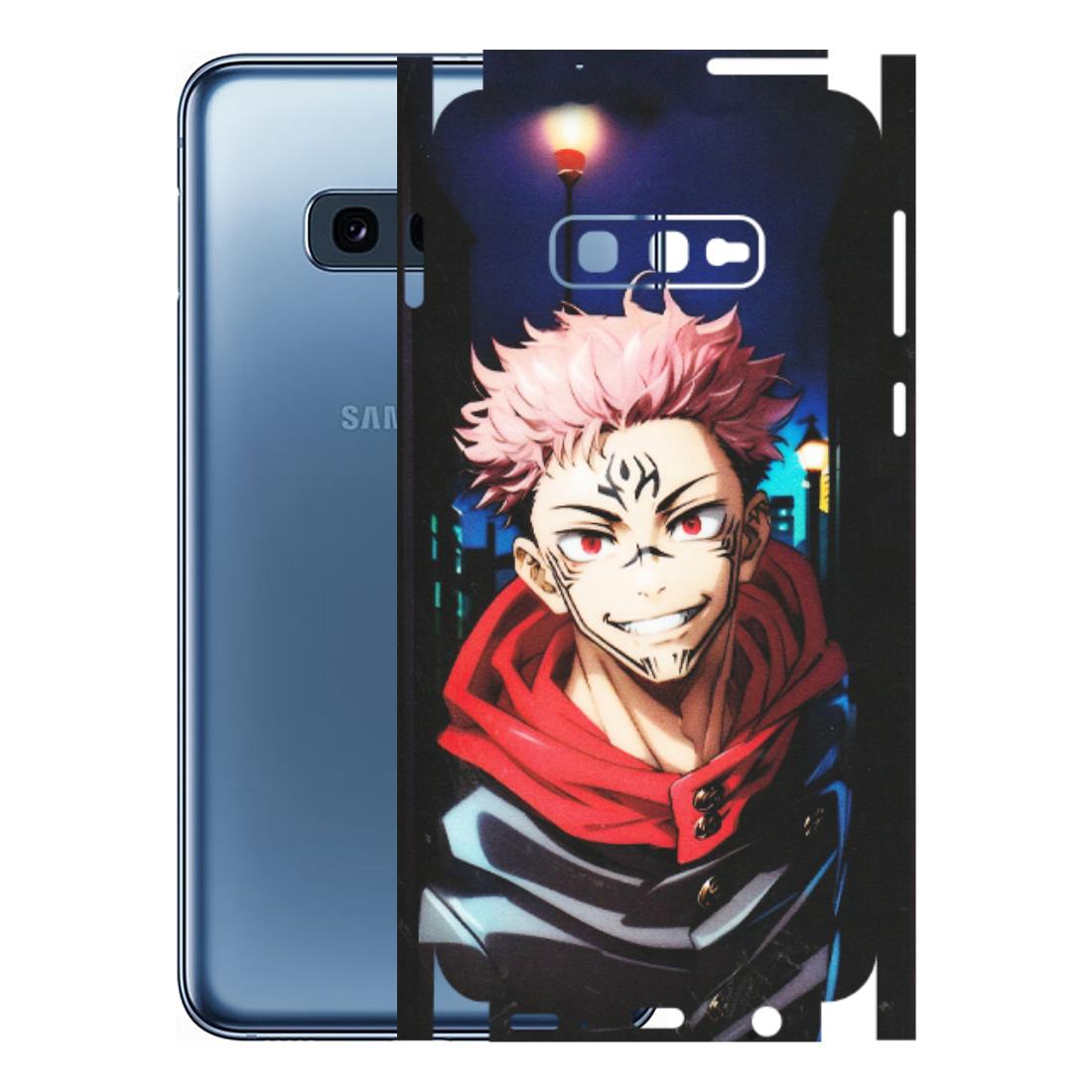 Samsung A/S Series Phone Skins (All Models) - Yuji Itadori Funny Face Anime - Matte Finish (M-152) Samsung Galaxy S10E