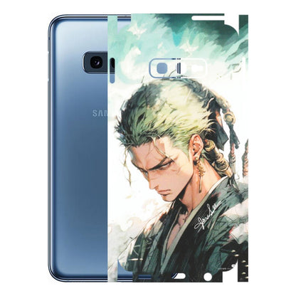 Samsung A/S Series Phone Skins (All Models) - Pirate Hunter One Piece Anime - Matte Finish (M-157) Samsung Galaxy S10E