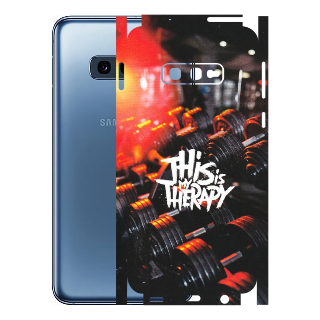 Samsung A/S Series Phone Skins (All Models) - GYM Lover Therapy - Matte Finish (M-160) Samsung Galaxy S10E