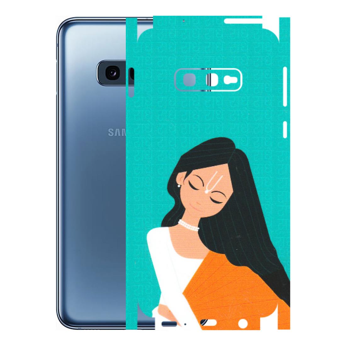 Samsung A/S Series Phone Skins (All Models) - Radhe Radhe With Hindu Symbol - Matte Finish (M-164) Samsung Galaxy S10E