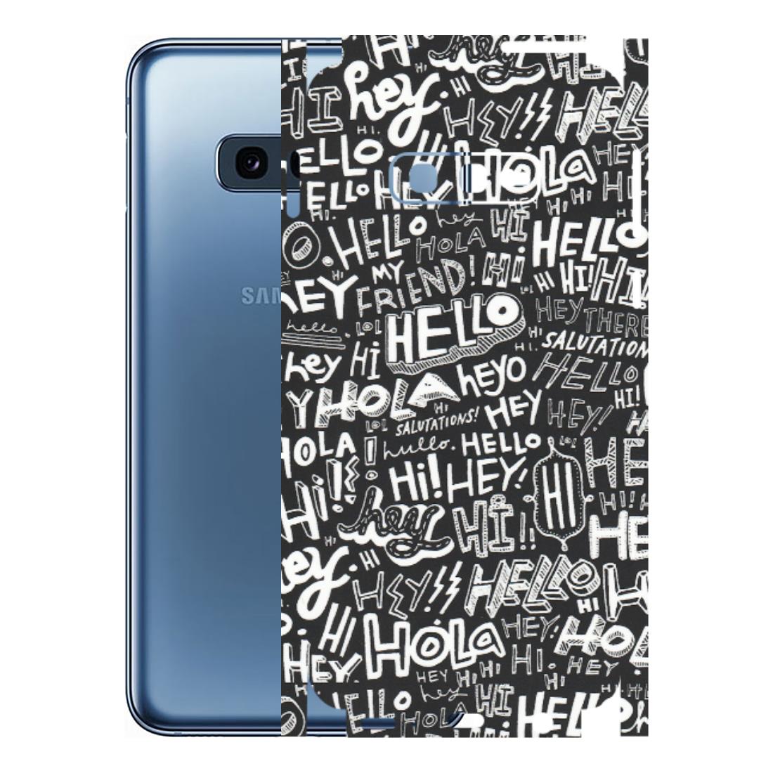 Samsung A/S Series Phone Skins (All Models) - Hi Hello Doodles - Matte Finish (M-25) Samsung Galaxy S10E