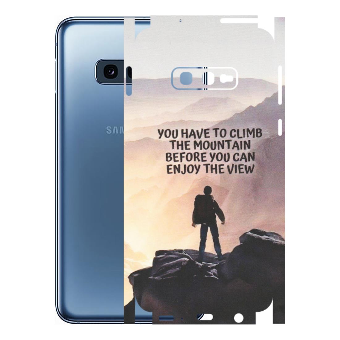 Samsung A/S Series Phone Skins (All Models) - Motivational Hiking Mountain - Matte Finish (M-28) Samsung Galaxy S10E