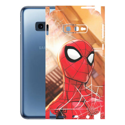 Samsung A/S Series Phone Skins (All Models) - Spiderman Face New - Matte Finish (M-41) Samsung Galaxy S10E