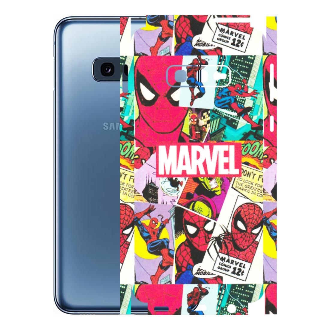 Samsung A/S Series Phone Skins (All Models) - Marvel Comic Spiderman Grafitti - Matte Finish (M-72) Samsung Galaxy S10E