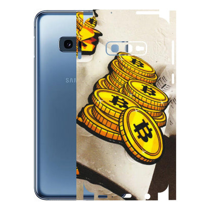 Samsung A/S Series Phone Skins (All Models) - Billionaire Bitcoin Collection - Matte Finish (M-92) Samsung Galaxy S10E