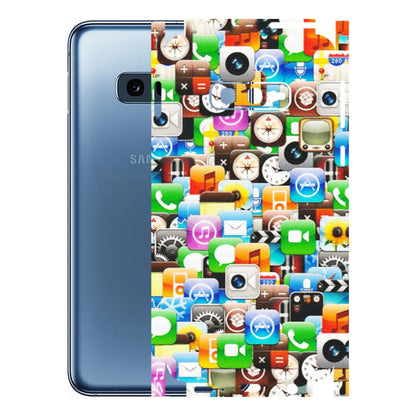 Samsung A/S Series Phone Skins (All Models) - All Apple Icons - Matte Finish (M-93) Samsung Galaxy S10E