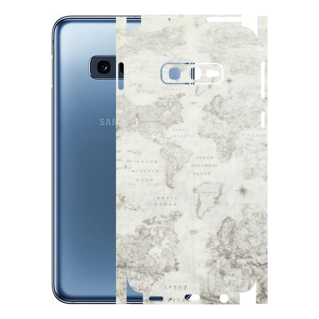 Samsung A/S Series Phone Skins (All Models) - World Travel Map - Transparent Finish (T-04) Samsung Galaxy S10E