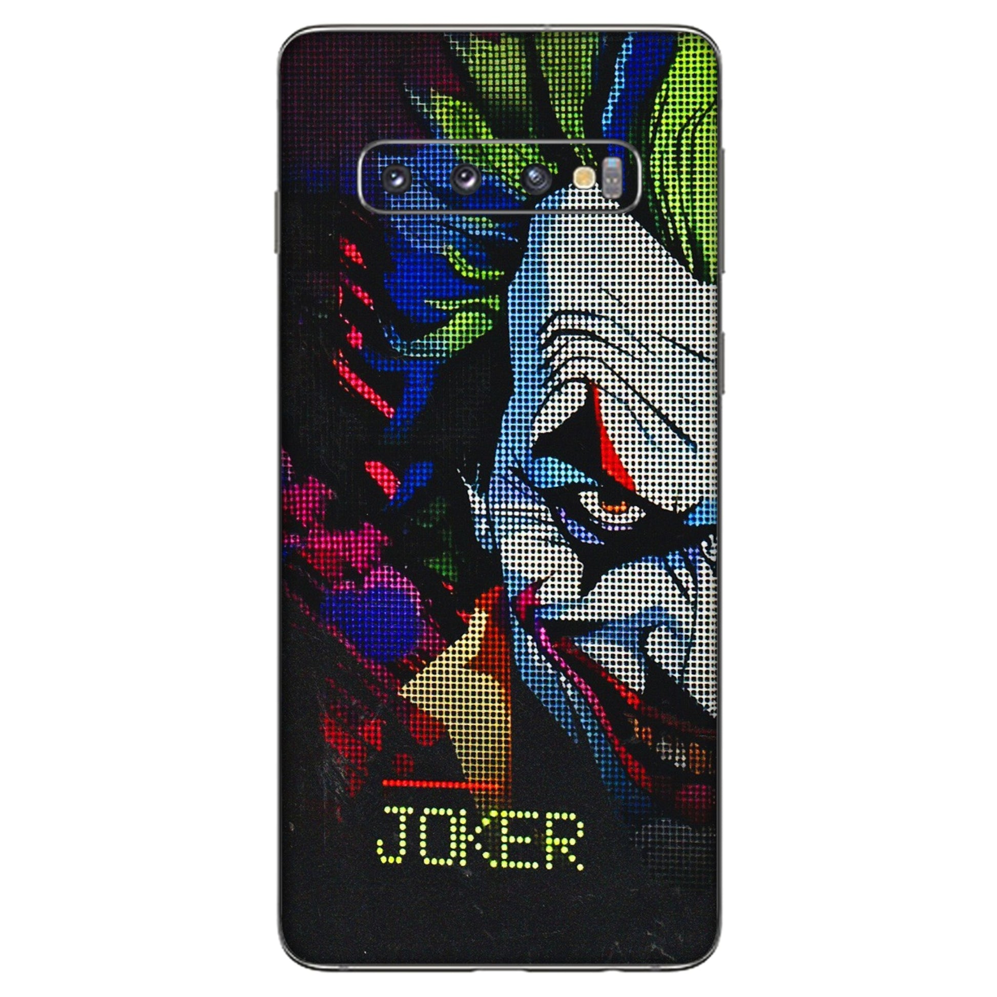 Samsung A/S Series Phone Skins (All Models) - Joker Dot Matrix - 3D Embossed Finish (L-08) Samsung Galaxy S10