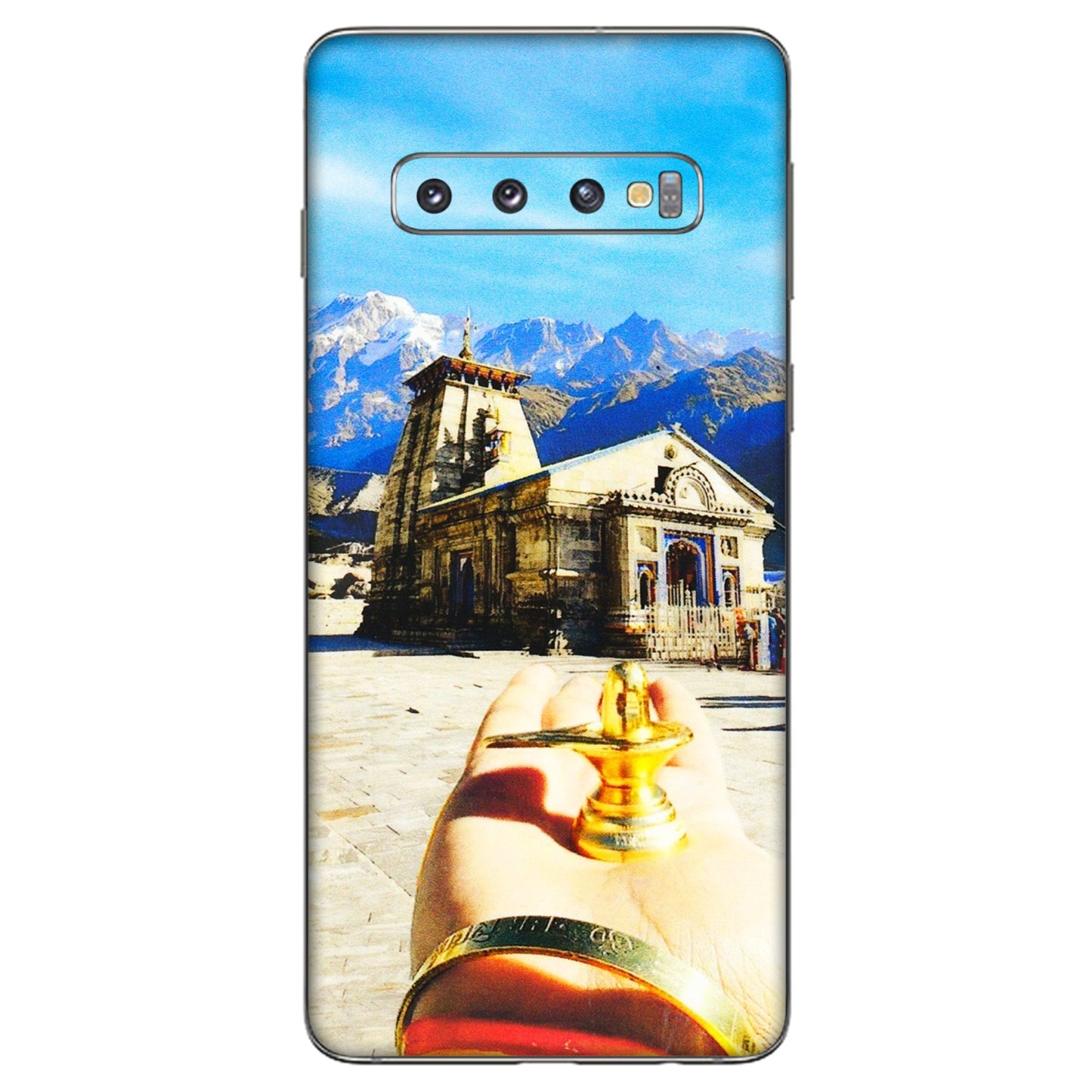Samsung A/S Series Phone Skins (All Models) - Beauty of Kedarnath - 3D Embossed Finish (L-108) Samsung Galaxy S10