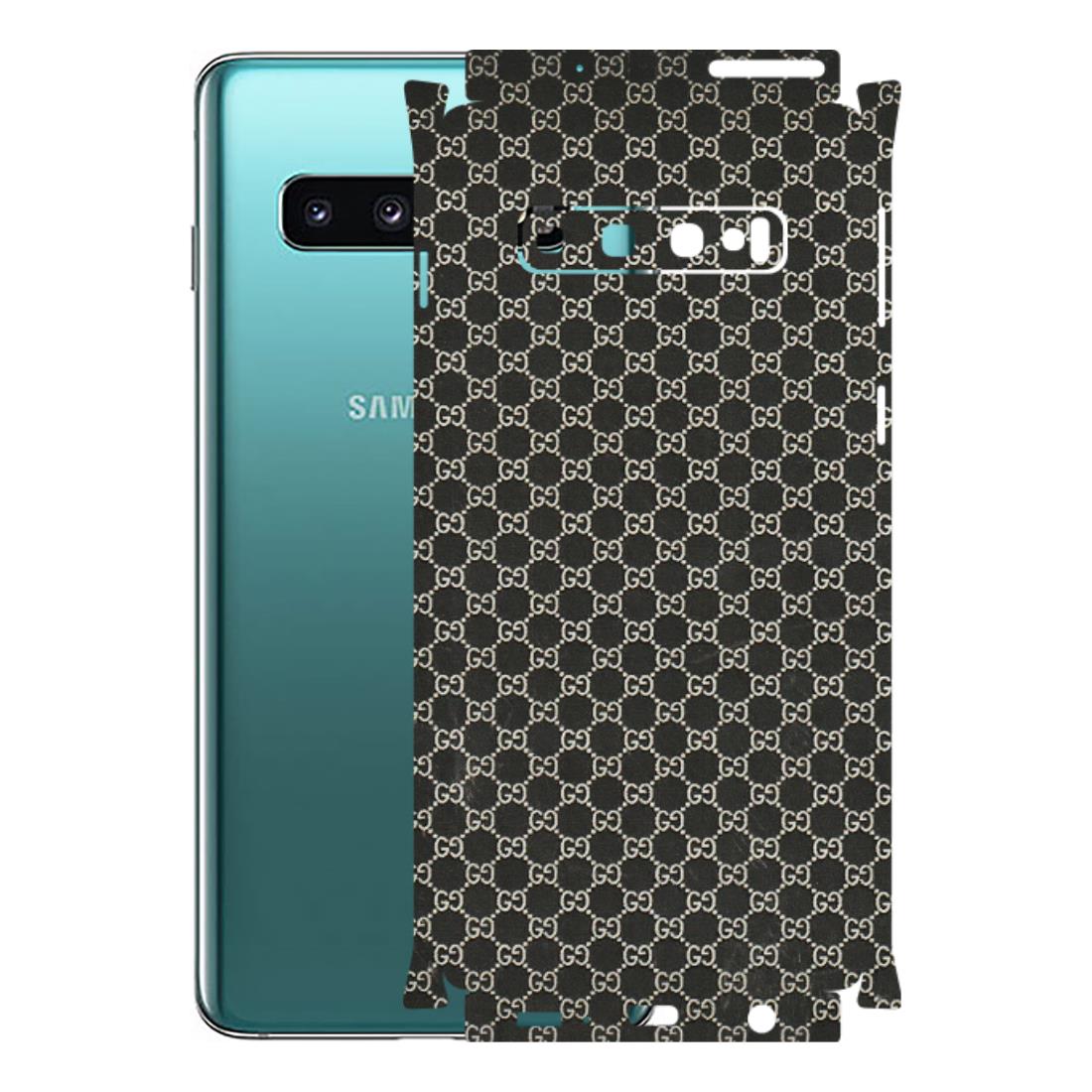 Samsung A/S Series Phone Skins (All Models) - Black G Print - 3D Embossed Finish (L-109) Samsung Galaxy S10